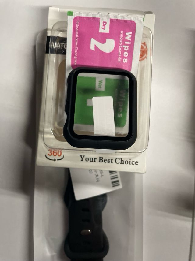 Correa de silicona y funda para Apple Watch,