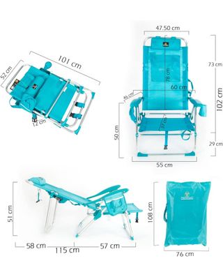 Silla de playa de aluminio PRIDE CREVICOSTA #LGTBI