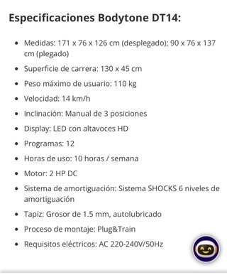 Cinta de correr