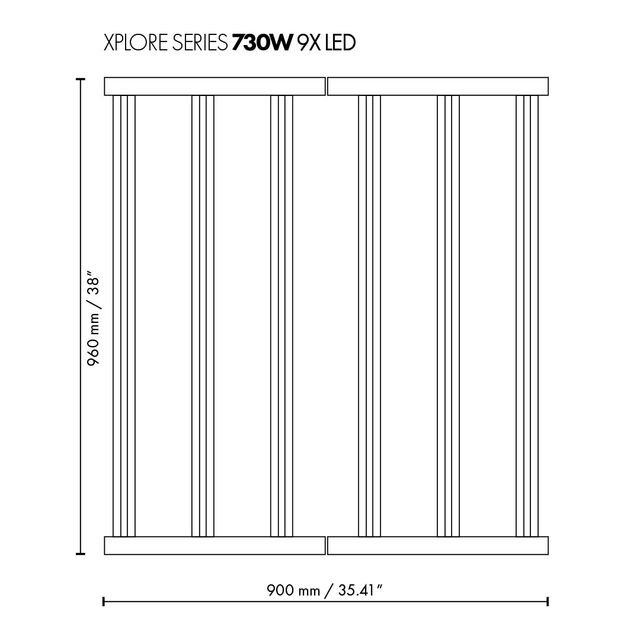 Dimlux Xplore Series LED 730W 9X 27 COMPACTO