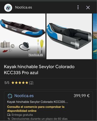 Kayak sevylor nylon padel surf 