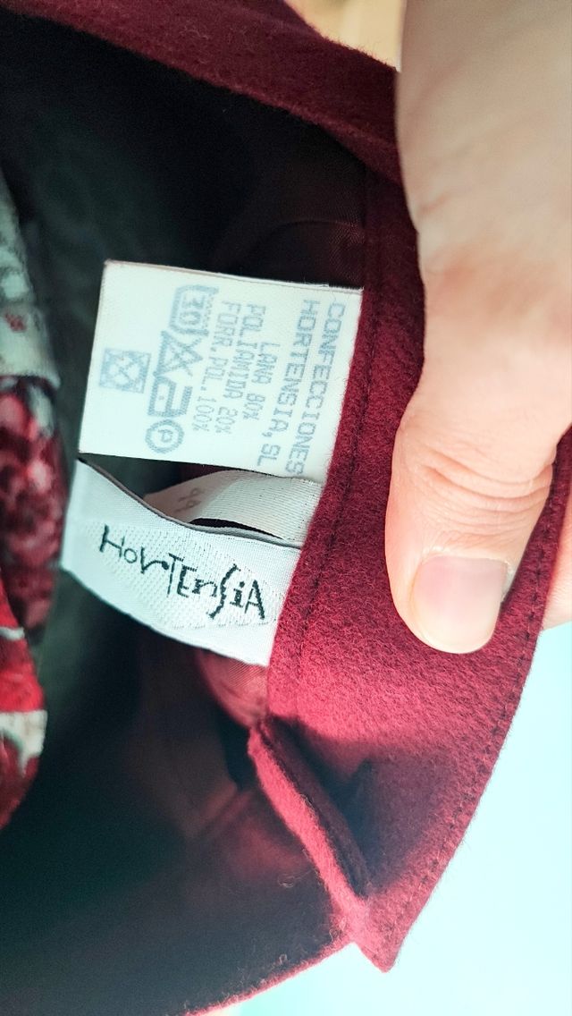 🌹Falda vintage granate🌹