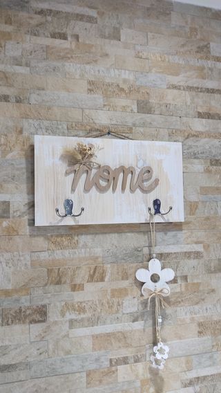 Perchero home madera pino, nuevo.