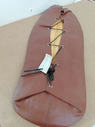 Funda asiento Lambretta color marrón.