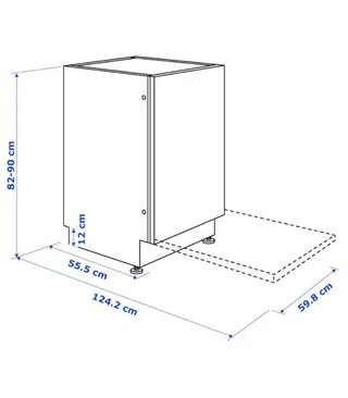 Lavavajillas integrado nuevo ikea MADRID RETIRO