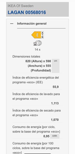 Lavavajillas integrado nuevo ikea MADRID RETIRO