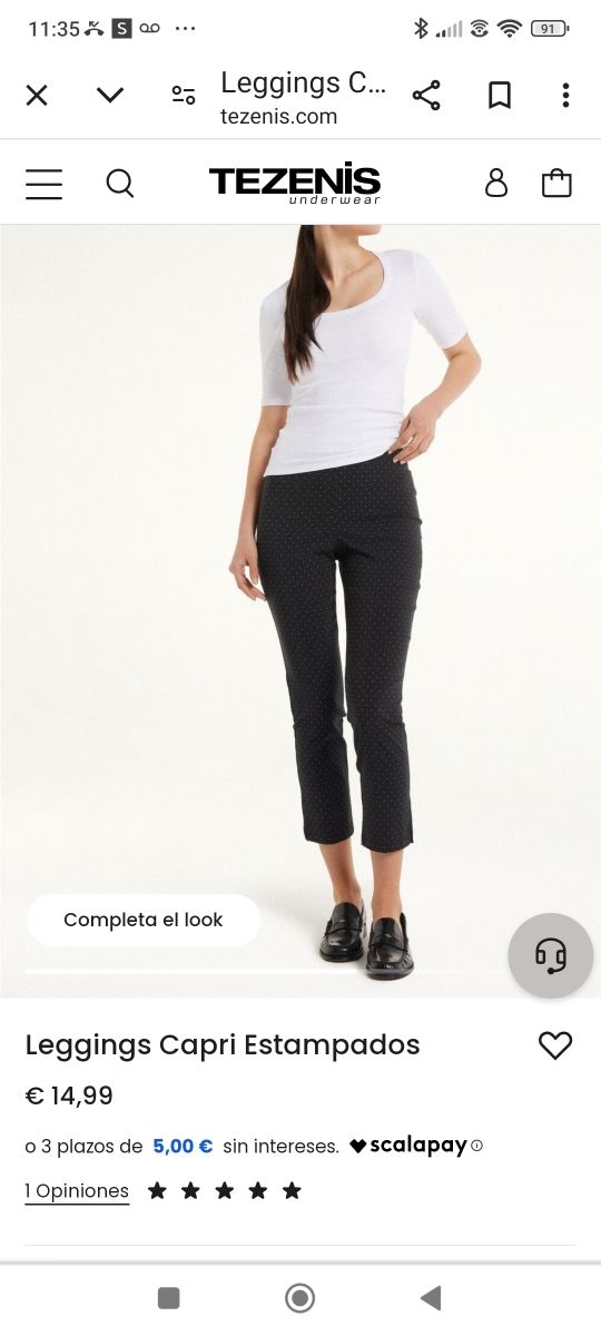 Pantalón leggins con puntitos nuevos