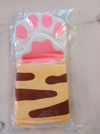Guantone forno gatto rosso