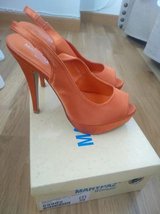 Zapatos tacón Naranja 🧡