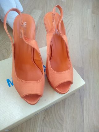 Zapatos tacón Naranja 🧡