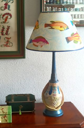 Lámpara peces, diseño de autor
