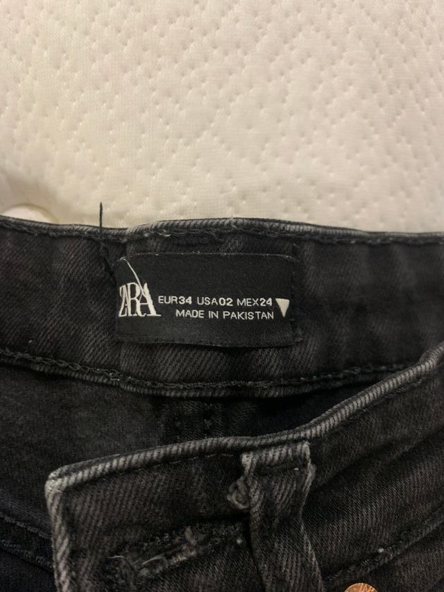 VAQUERO,ZARA,TIRO MEDIO,T:34,DESGASTADO,BUEN ESTAD