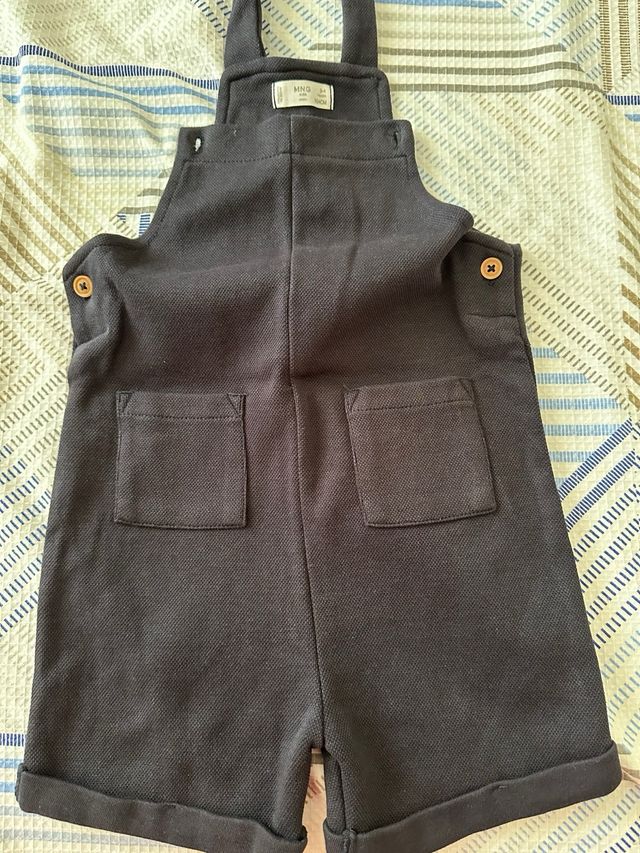 Peto azul oscuro mango talla 3-4