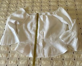 Blusa blanca 100% lino. Talla 40