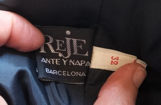 Falda de piel genuina vintage