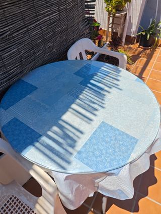 Cristal mesa 80cm diámetro