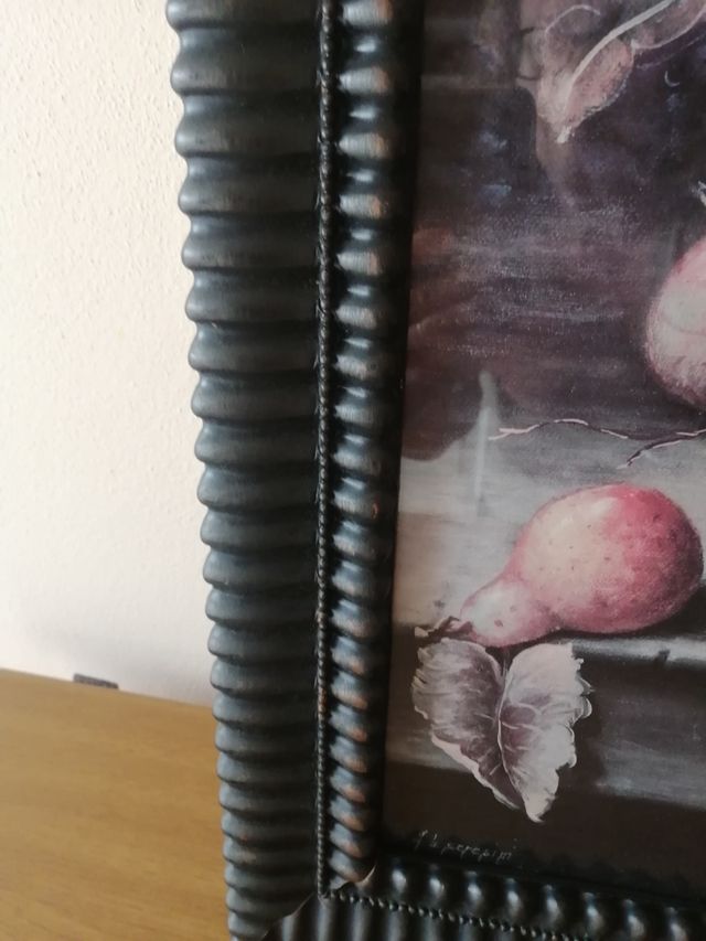 Quadro natura morta con cornice fatto a mano