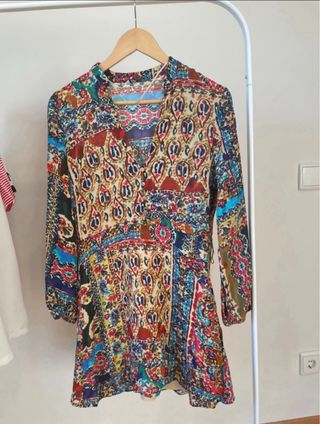 Vestido estampado Zara
