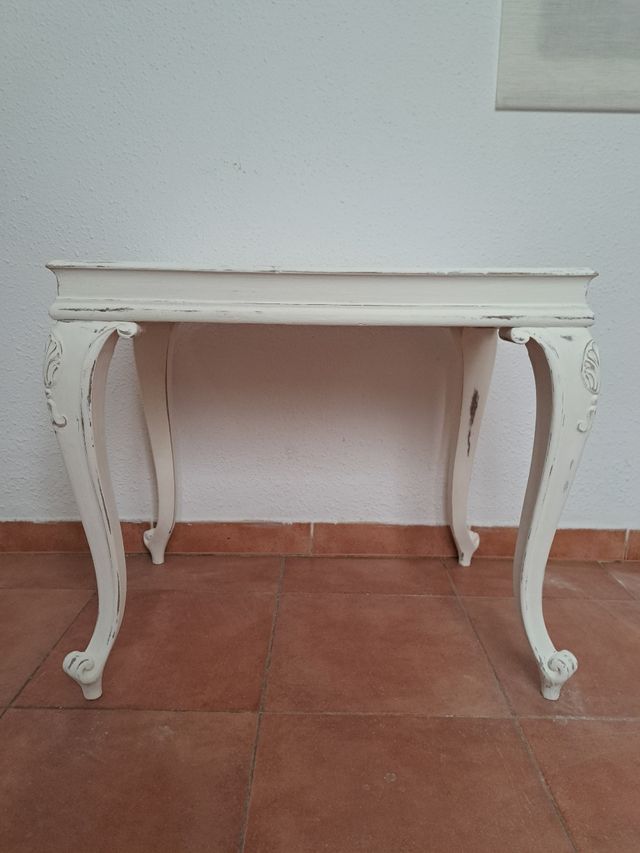MESA RESTAURADA AUXILIAR O DE CENTRO VINTAGE