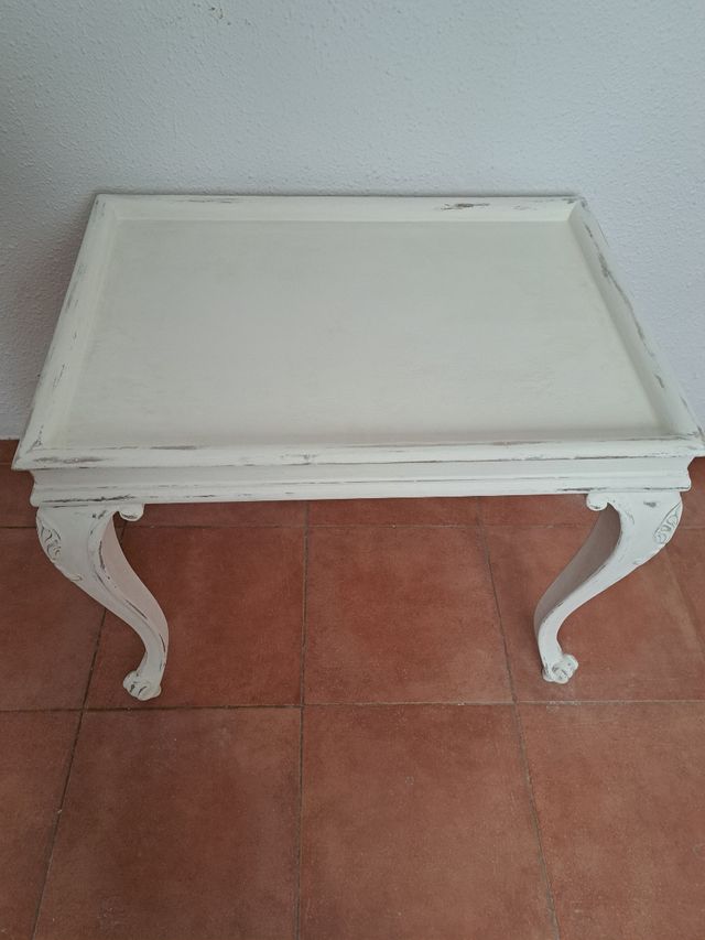 MESA RESTAURADA AUXILIAR O DE CENTRO VINTAGE