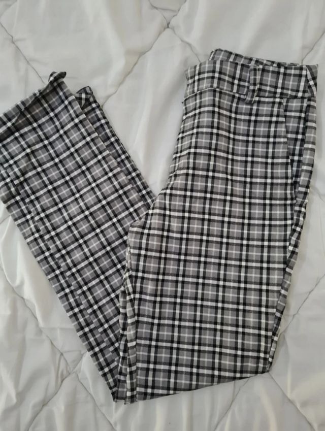 Pantaloni quadri tag. 34