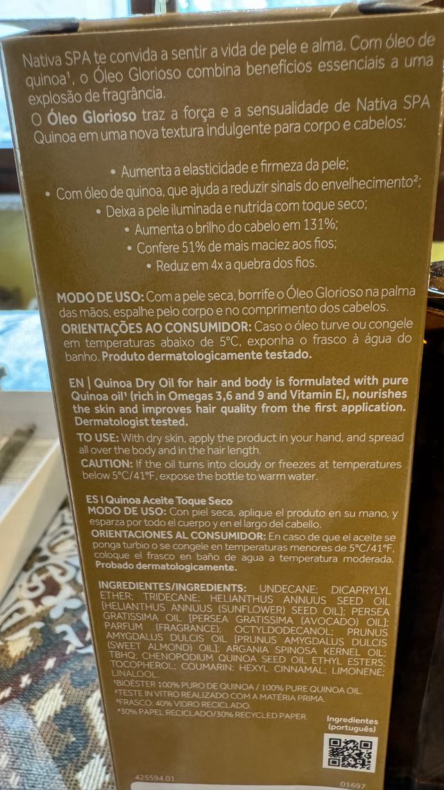 Olio Glorioso di Quinoa