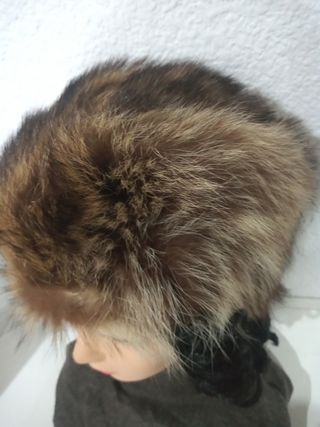 ANTIGUO GORRO DE PIEL GENUINA