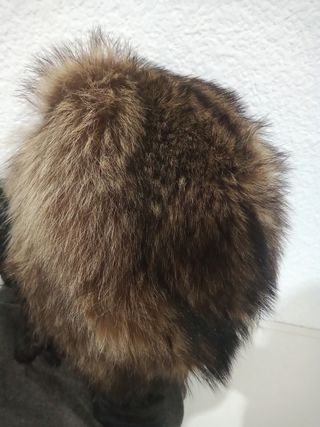 ANTIGUO GORRO DE PIEL GENUINA