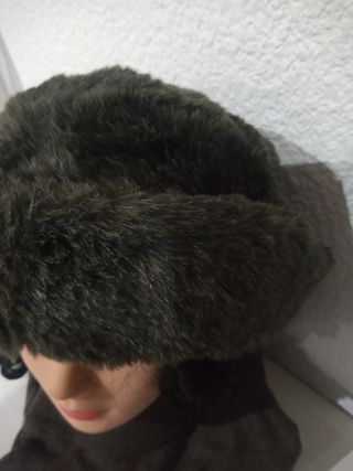 ANTIGUO SOMBRERO O GORRO SIMIL DE PIEL