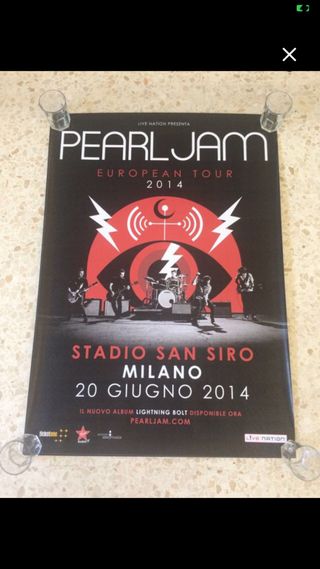 Poster Pearl Jam Milan 2014