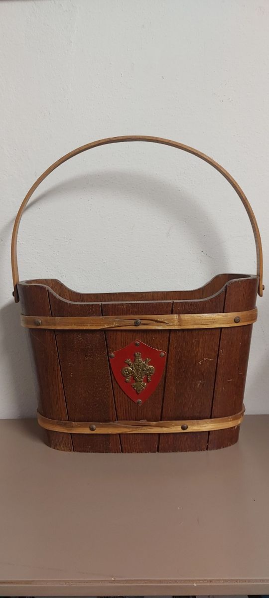Cestino legno vintage