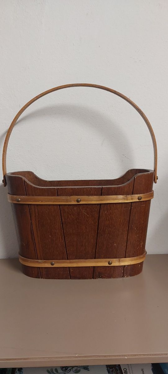 Cestino legno vintage