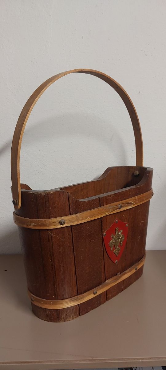 Cestino legno vintage