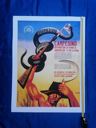 ARTE. JOSEP RENAU. CAMPESINO. PÓSTER 