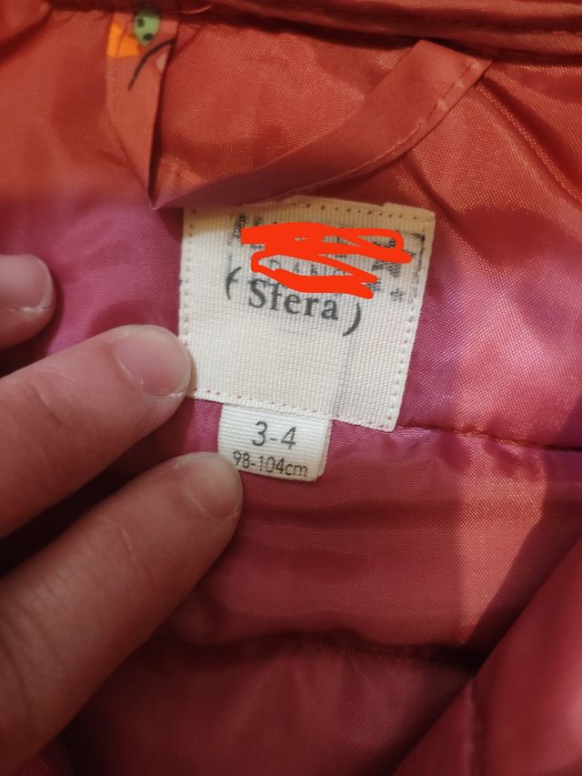 Chaqueta 104cm acolchada niña