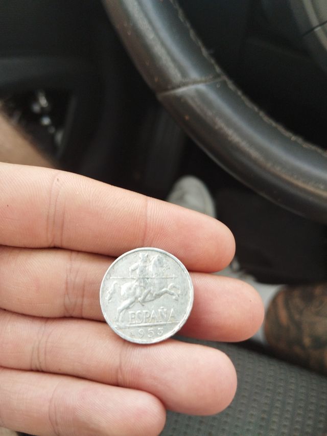 Moneda diez cnt España 1953