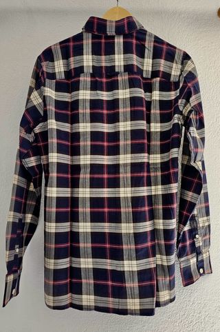 Camicia a quadri blu scura