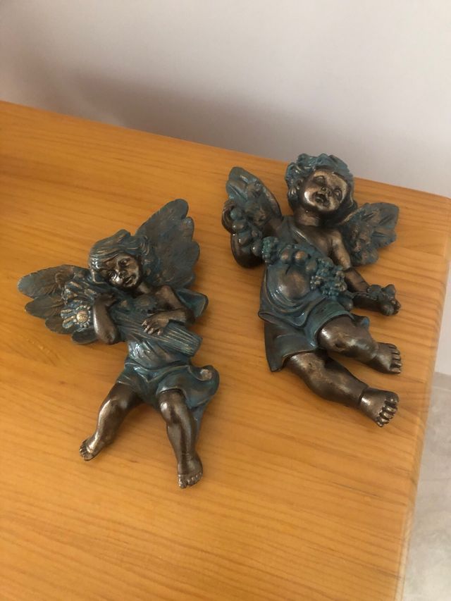 Angelitos pintados a mano