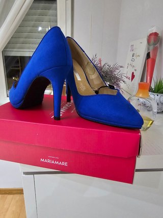 Zapatos de Tacón azul