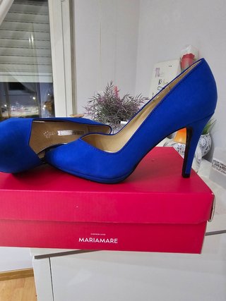 Zapatos de Tacón azul