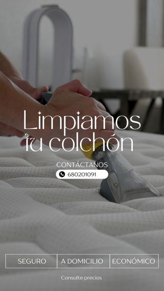 Limpieza de colchones desde.......