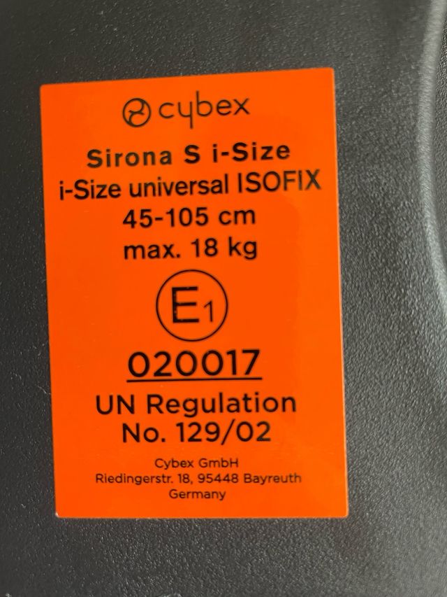Silla de coche para bebé Cybex Sirona S i-Size