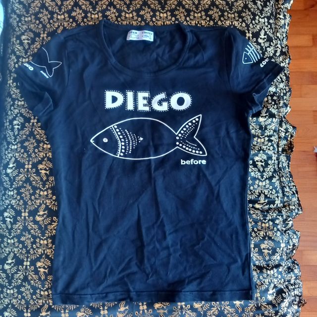 T-shirt Diego Cortez nera