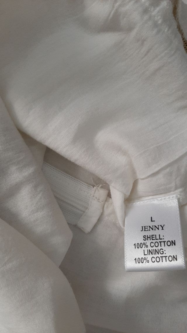 Vestido blanco Deby Debo T L nuevo