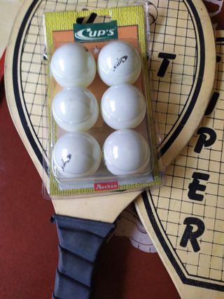 Raquetas madera ping pong