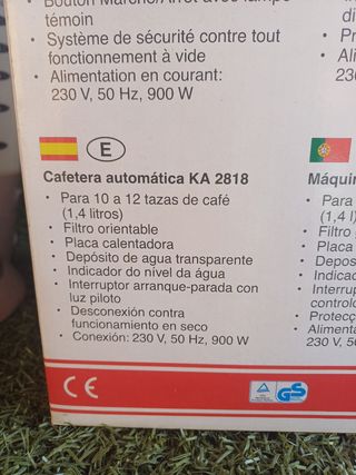 Cafetera automática de 1,4l