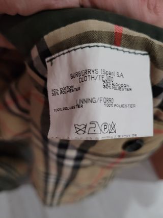 Abrigo con doble forro Burberry