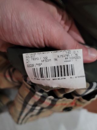 Abrigo con doble forro Burberry