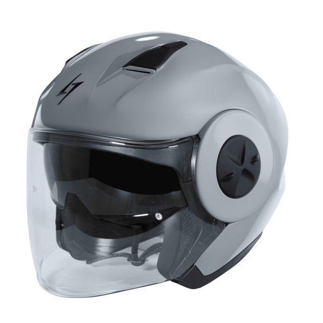 casco moto stormer trend nardo grey brillo 