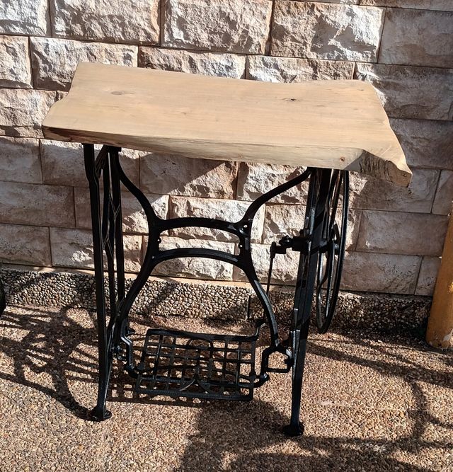 Mesa hierro coser con madera Singer, Alfa, Nauman